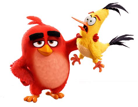 angry birds red and chuck